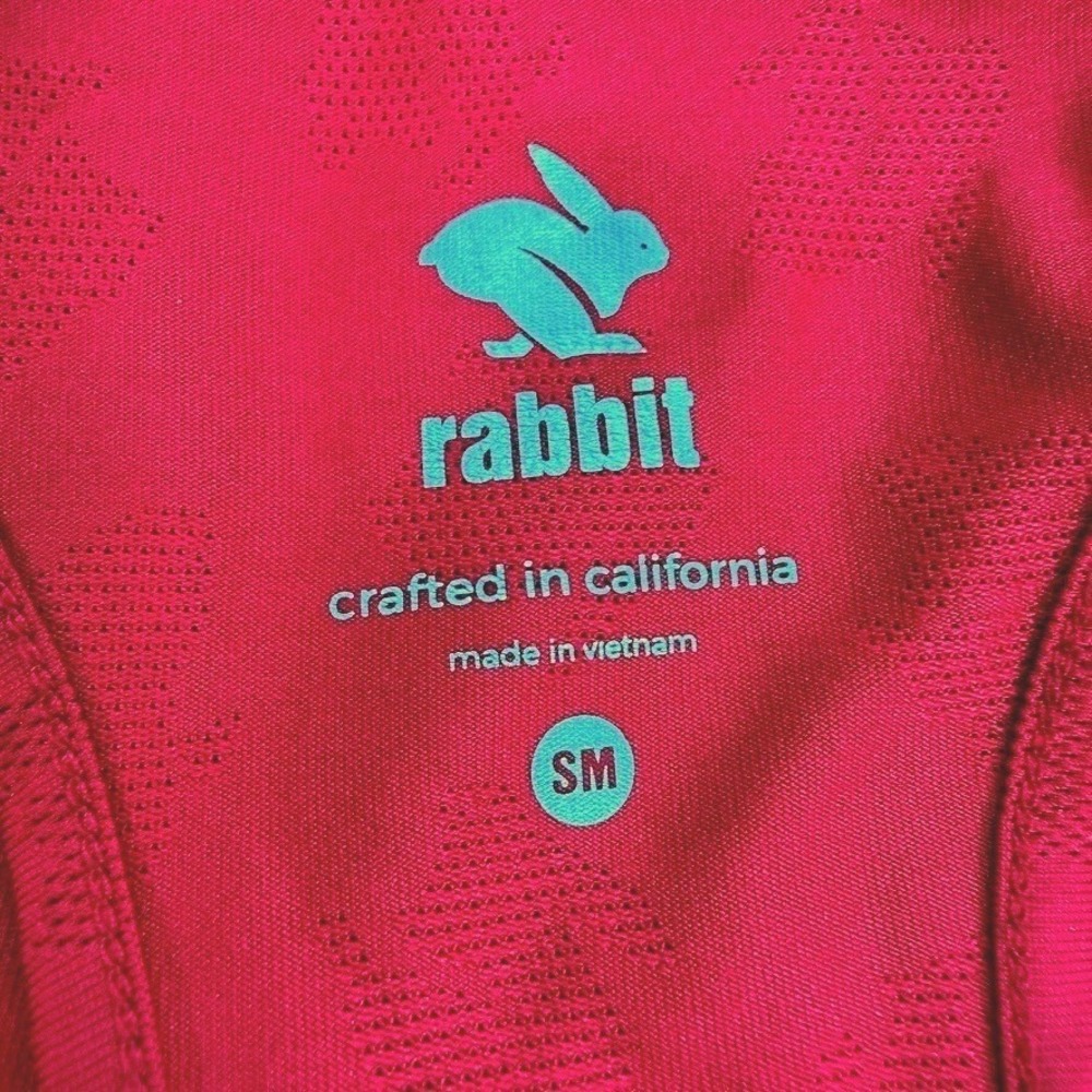 Rabbit Running Tank Top Racerback Performance Red SM - Picture 5 of 8